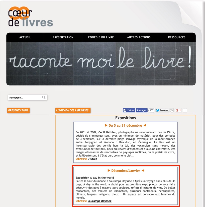 Article Coeur de livres