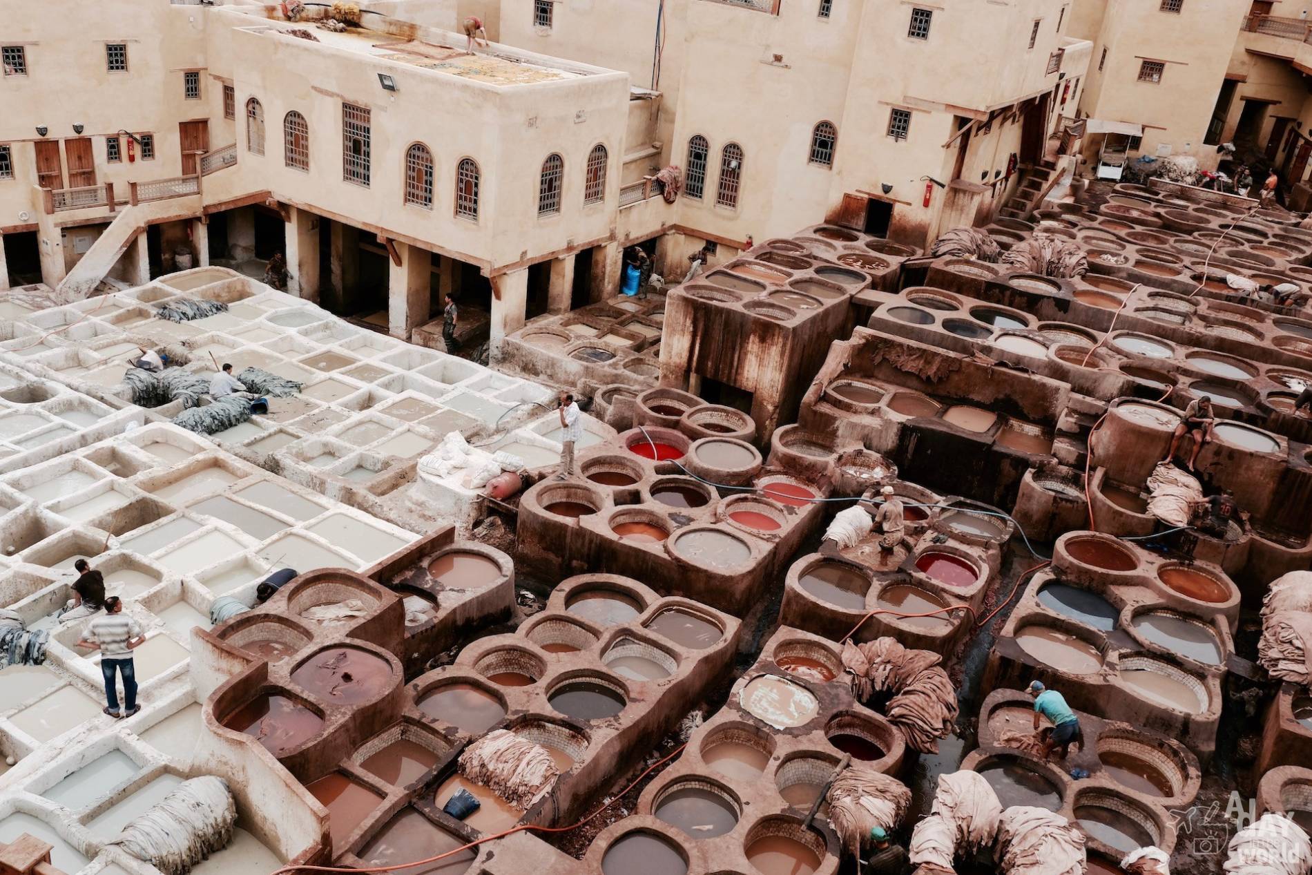 vue tanneries chouara fes