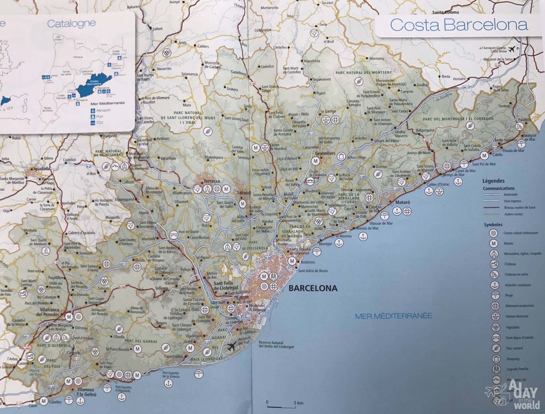 carte costa Barcelona