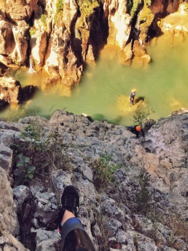 canyoning dans les Gorges de l'Hérault