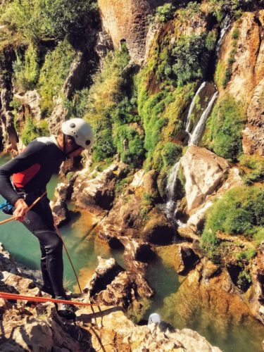 canyoning dans les Gorges de l'Hérault